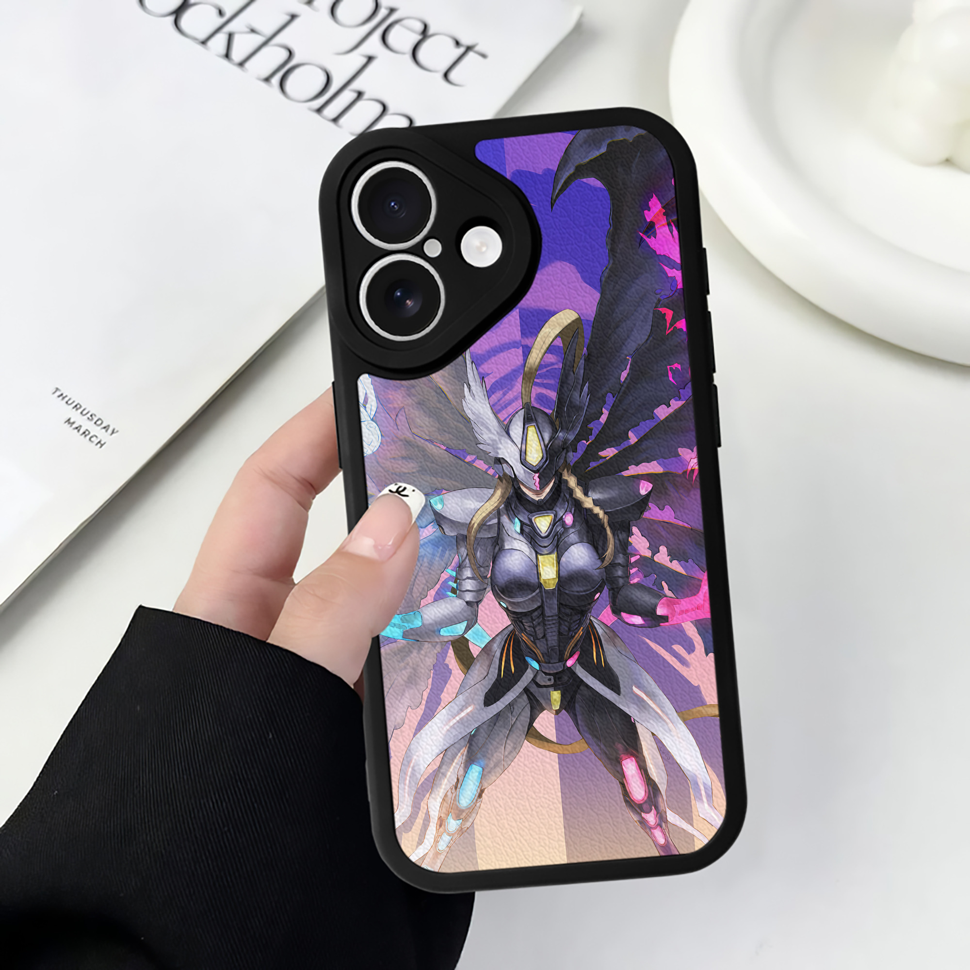 （画像用） Digimon デジタルモンスター/デジモン 【iPhone 16シリーズ対応】シリコンスマホケース（レザー調） 材質：シリコン